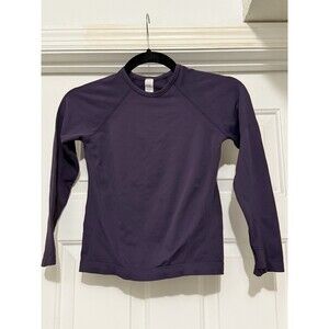 ATHLETA GIRL Purple Power Up Sport Length Seamless Long Sleeve Top Sz XS/6